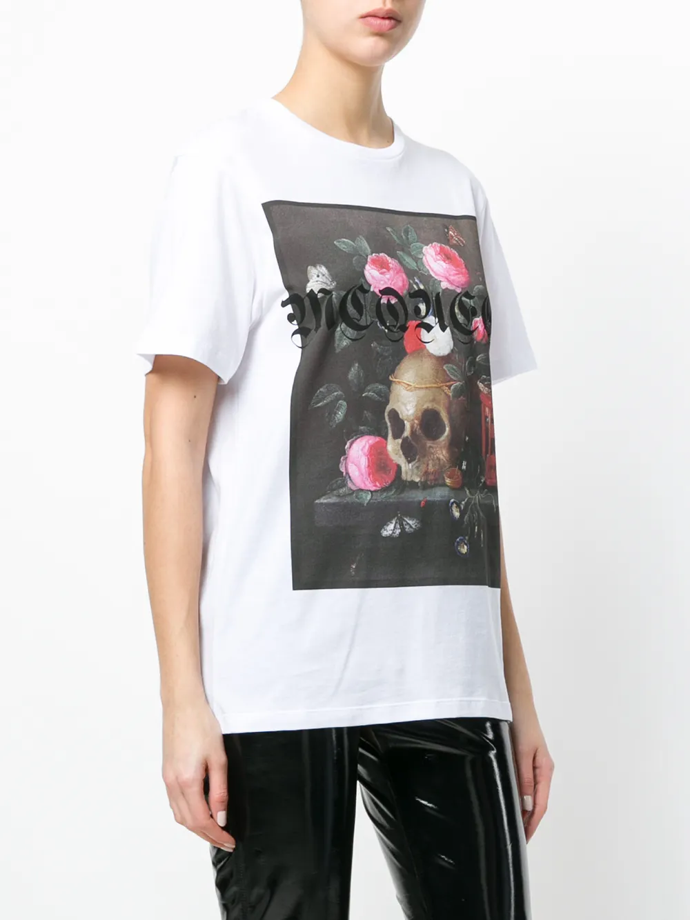  Alexander Mcqueen 'still Life' T Shirt   Weiß 