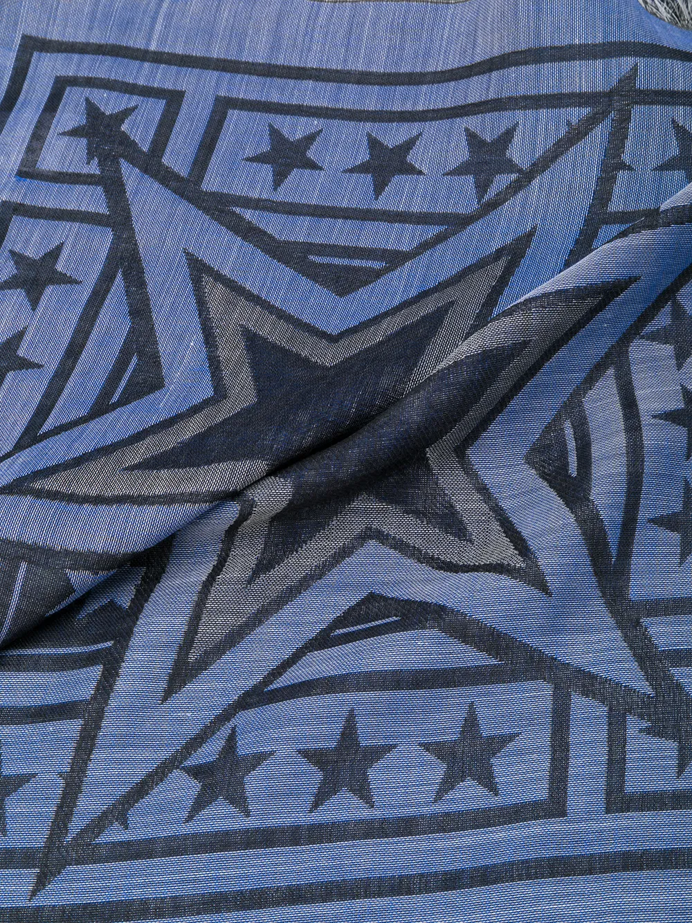  Givenchy Schal Mit Sterne Print   Blau 
