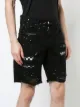 AMIRI layered ripped denim shorts