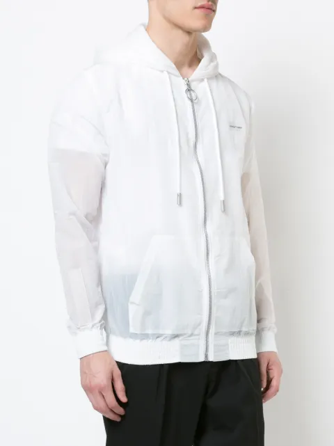 off white clear jacket