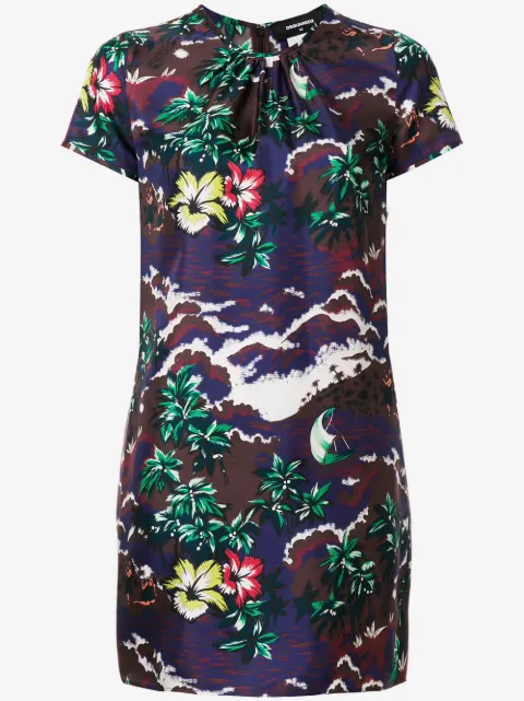 DSQUARED2 short printed dress