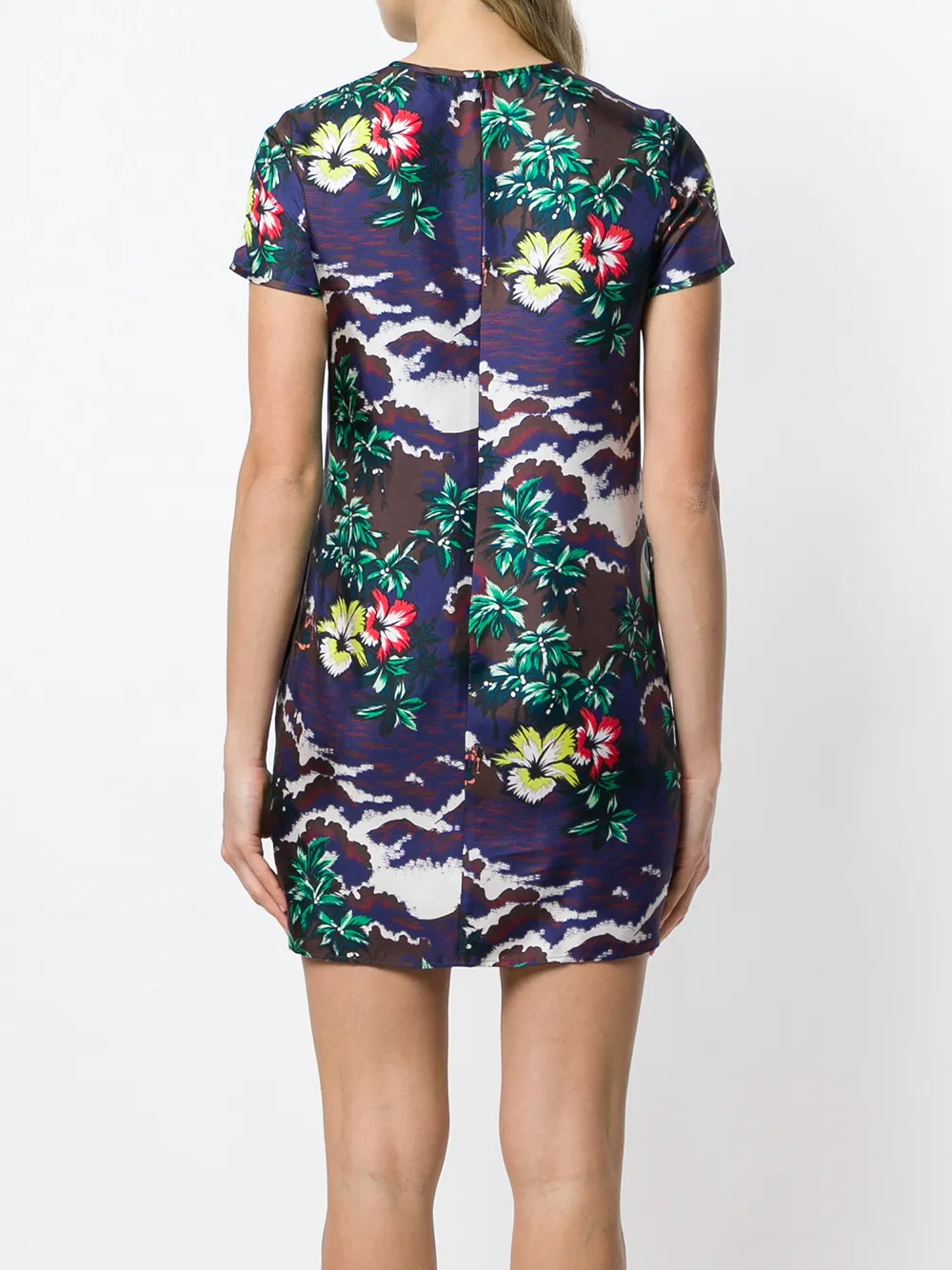 DSQUARED2 korte bedrukte jurk Paars