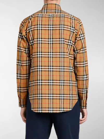 Burberry Rainbow vintage check shirt yellow | MODES