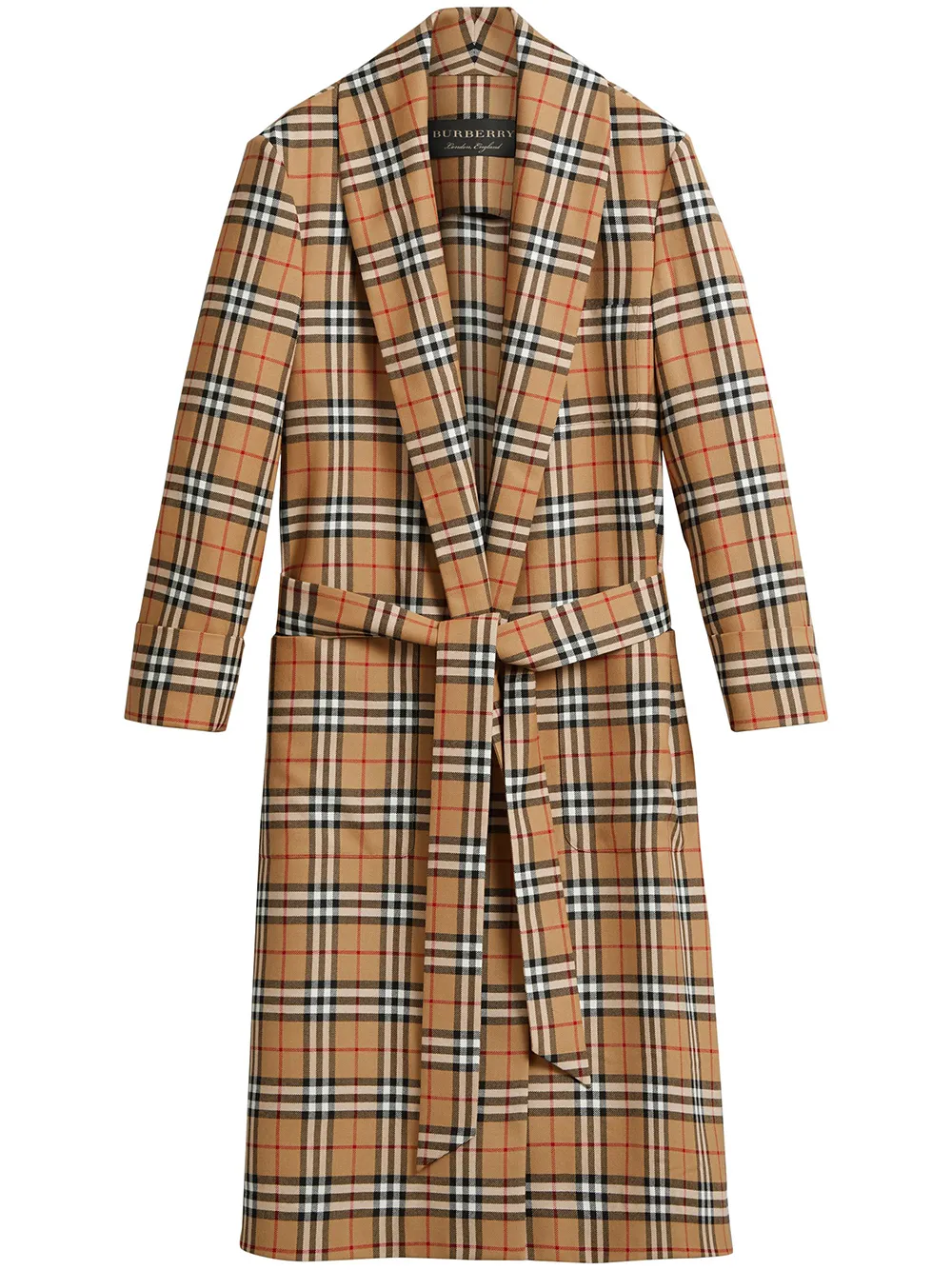 Burberry Reissued Vintage Check Dressing Gown Coat - Farfetch