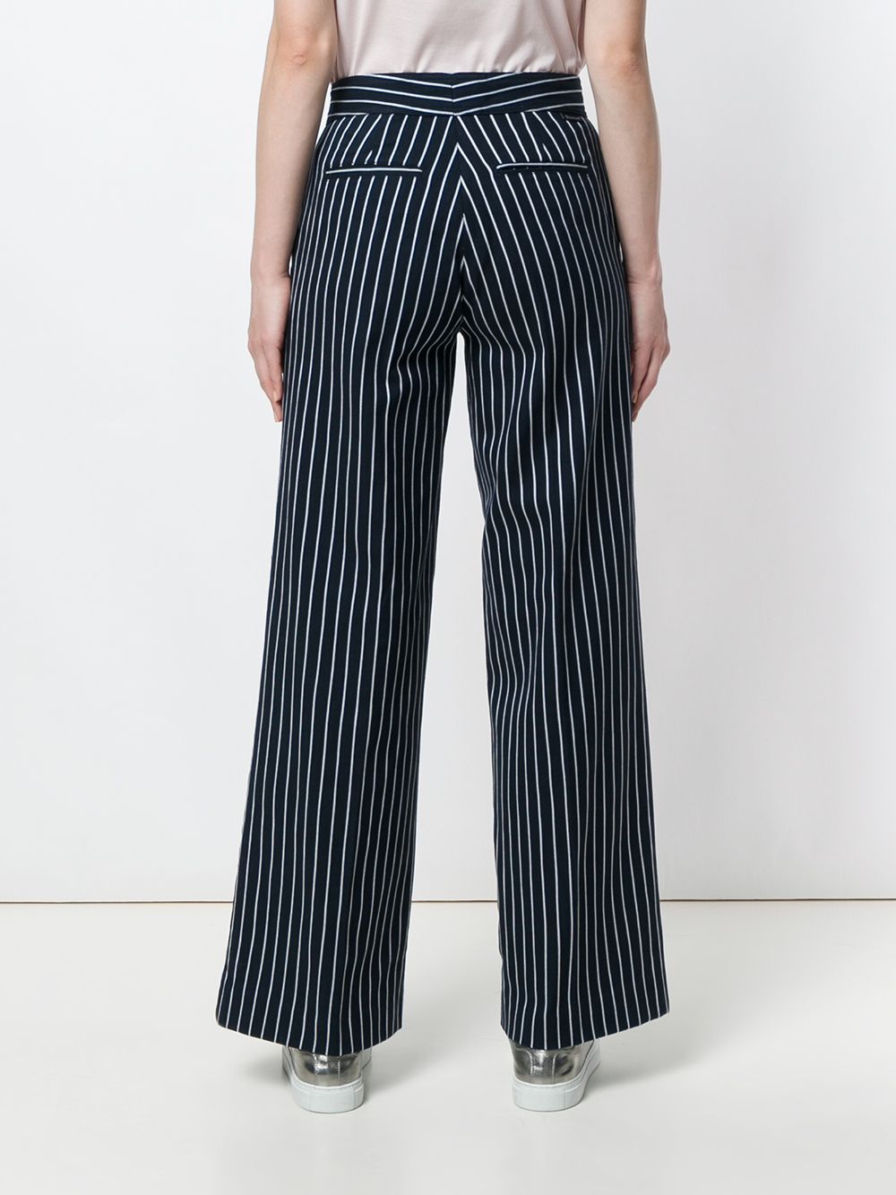 фото Moncler chalk stripe high waist trousers