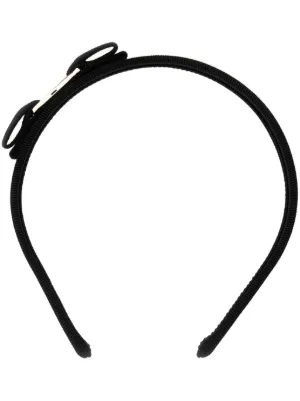 Ferragamo ヴァラリボン ヘアクリップ | ブラック | FARFETCH JP