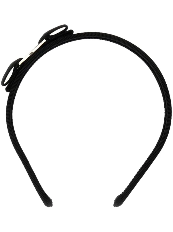 Ferragamo ブラックリボン ヘアバンド Ferragamo ヴァラリボン ヘアバンド | ブラック | FARFETCH JP