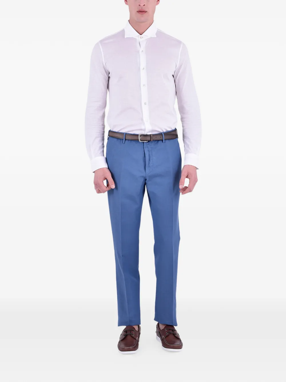 Incotex slim-fit jas Blauw