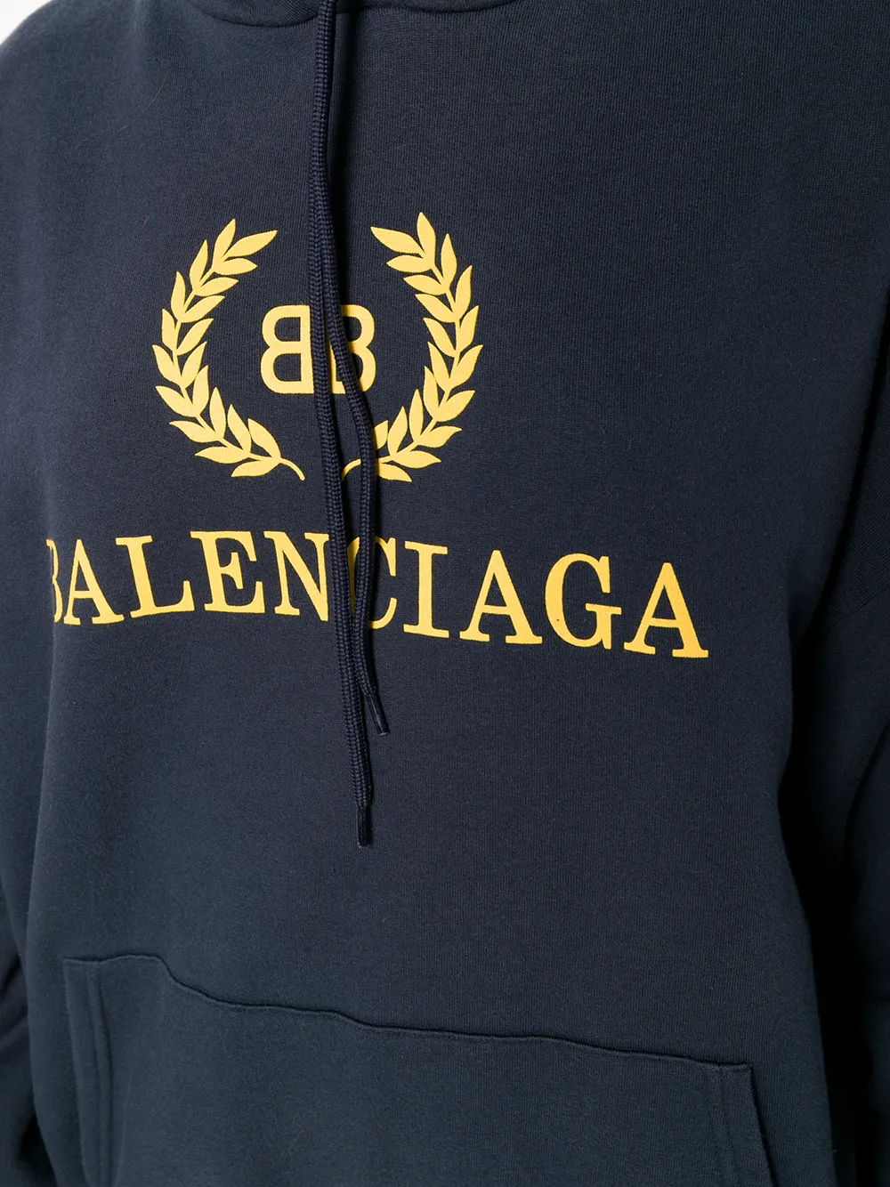 balenciaga oversized logo hoodie