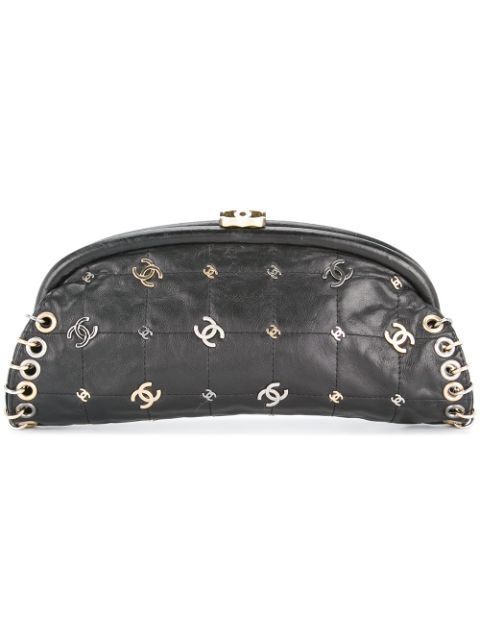 HOT SALE CHANEL Logos Chocolate Bar clutch Women