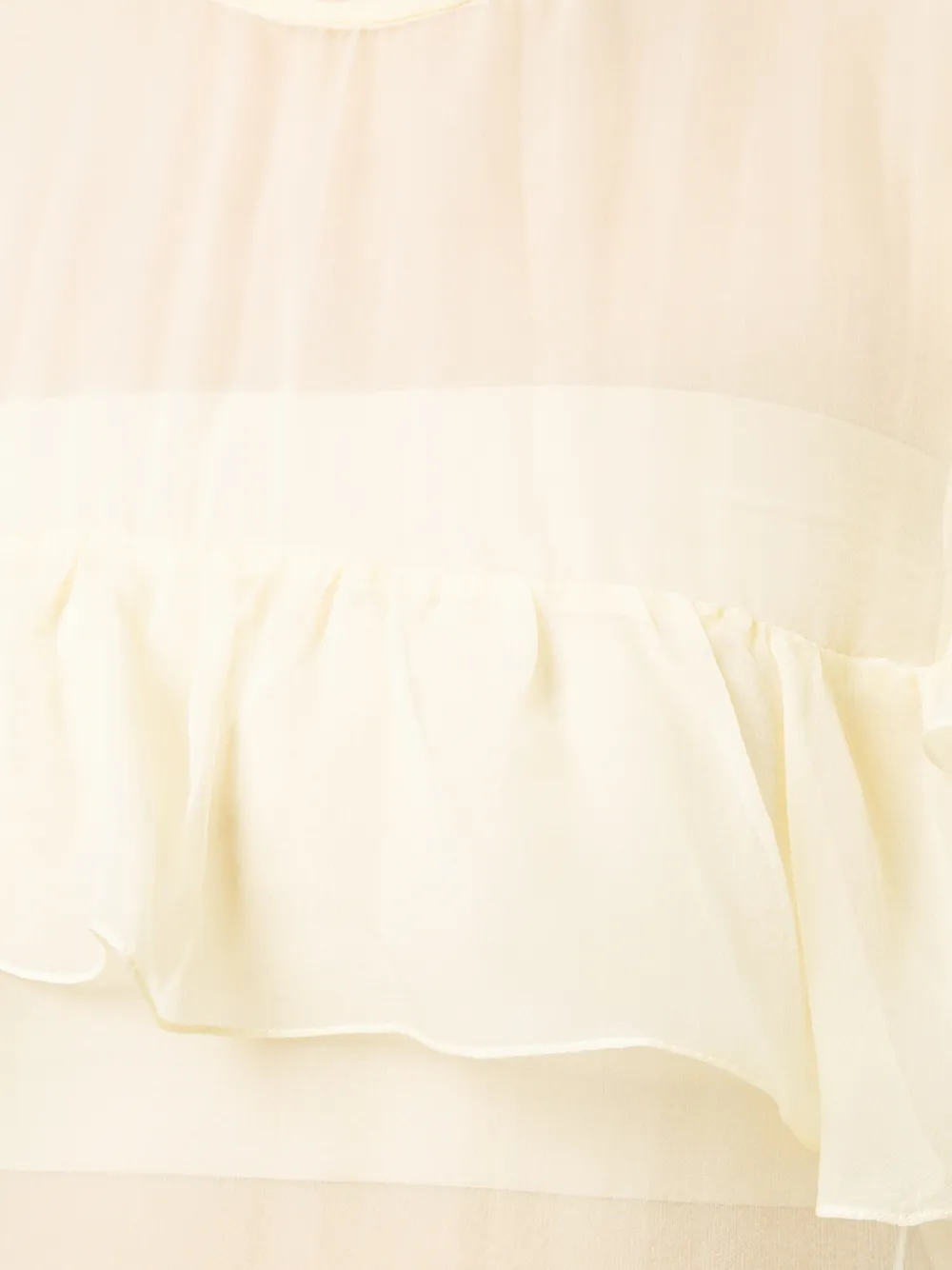 Rochas blouse met ruches Wit