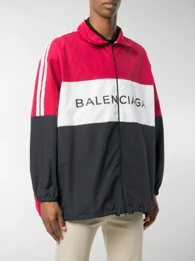 Balenciaga logo tracksuit jacket multicolour | MODES