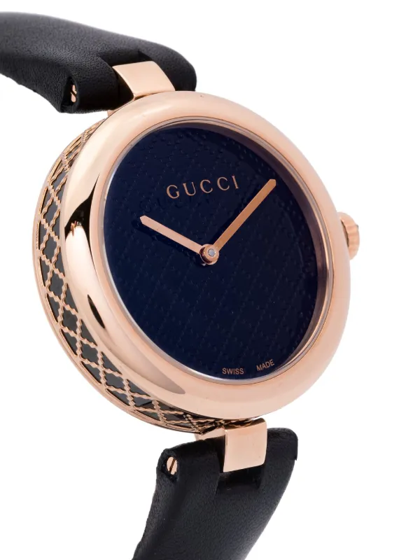 Gucci Diamantissima 32mm Black FARFETCH PT
