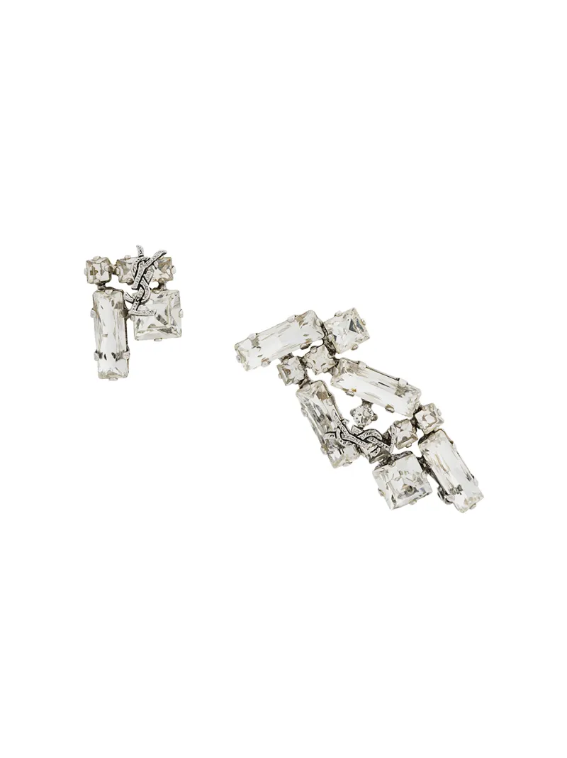 Saint Laurent серьги с логотипом
