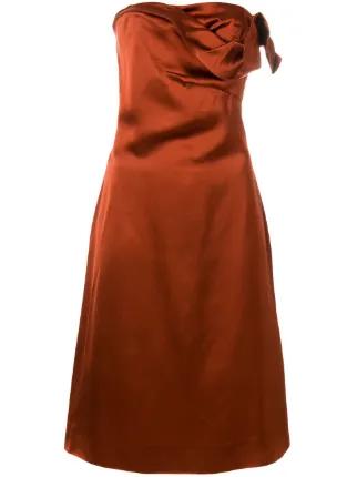 Draped Strapless Dress