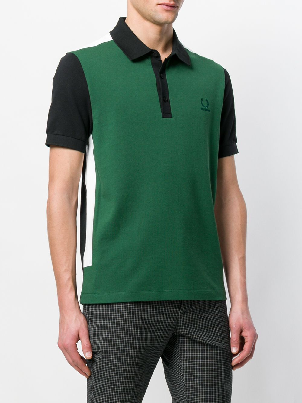 фото Raf simons x fred perry tape detail pk polo shirt