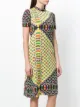 LANVIN Pre-Owned link print shortsleeved dress