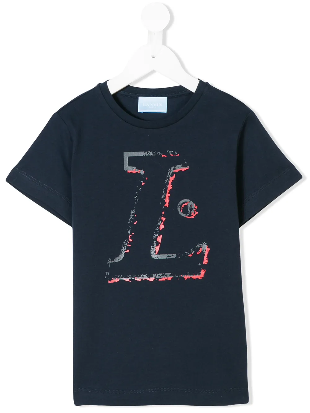 Lanvin Enfant logo print T-shirt | Blue | Image 1
