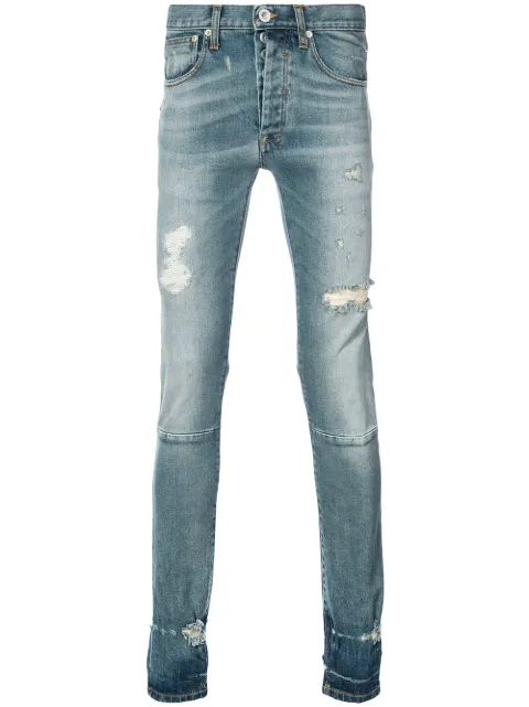 UNRAVEL PROJECT distressed skinny jeans