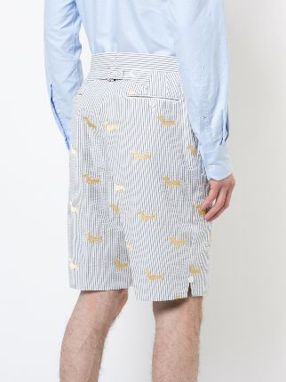 hector embroidery striped shorts展示图