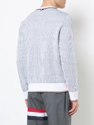 shoulder fastening striped jumper展示图