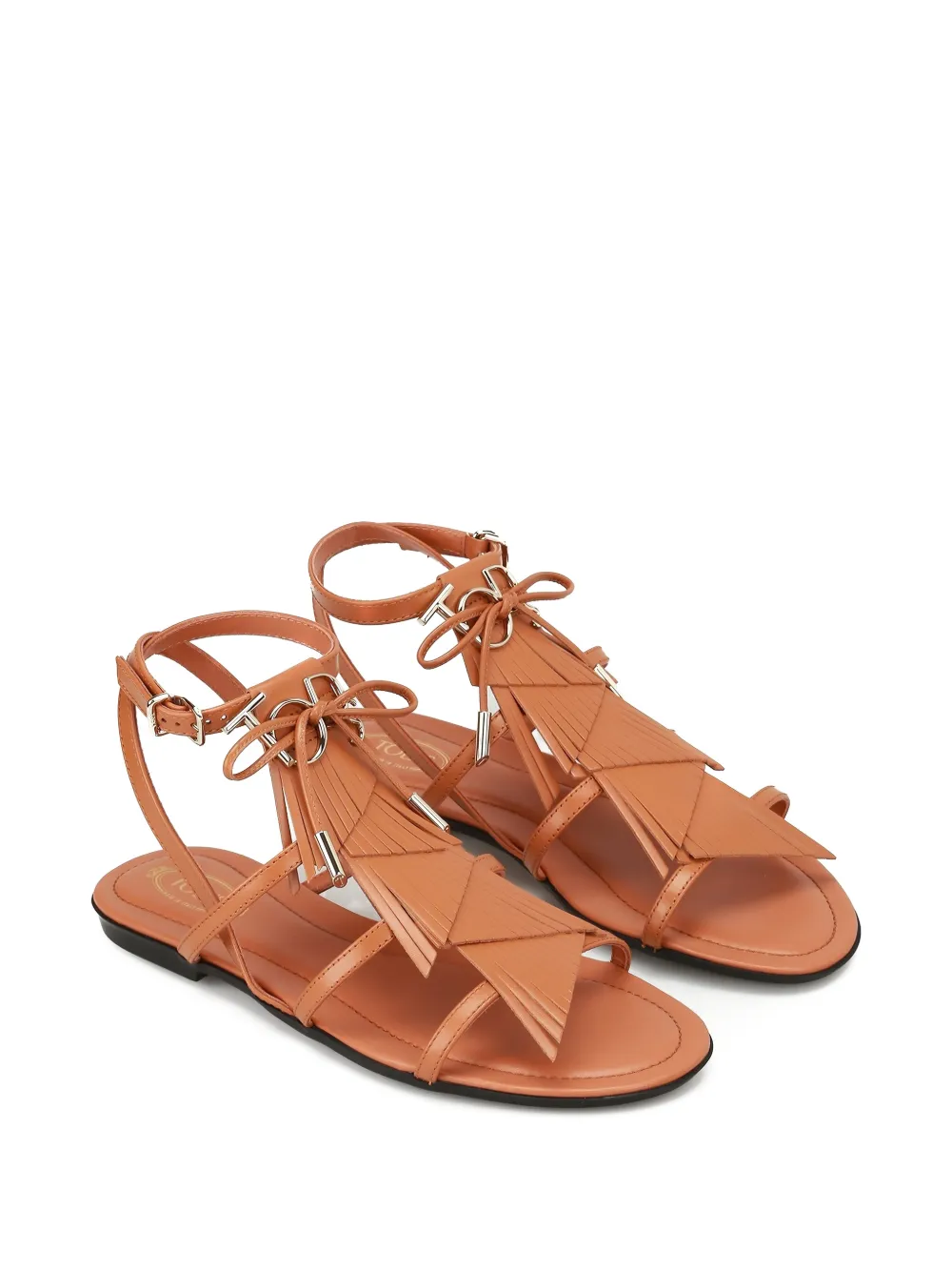  Tod's Sandalen Aus Leder   Braun 