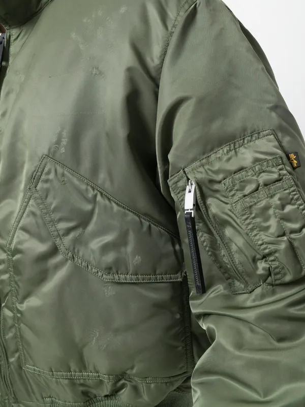 1017 ALYX 9SM Logo Bomber Jacket | Green | FARFETCH