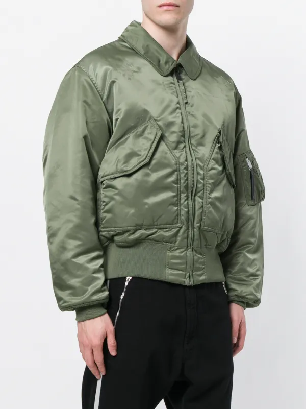 1017 ALYX 9SM Logo Bomber Jacket | Green | FARFETCH