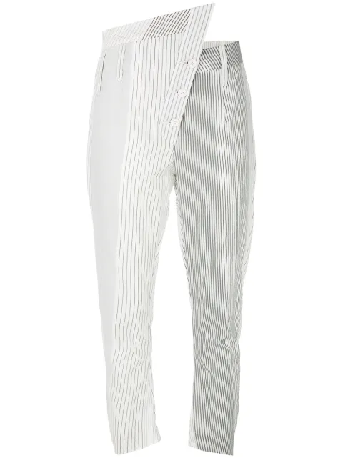 mens striped cropped trousers