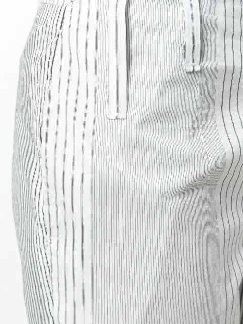 mens striped cropped trousers