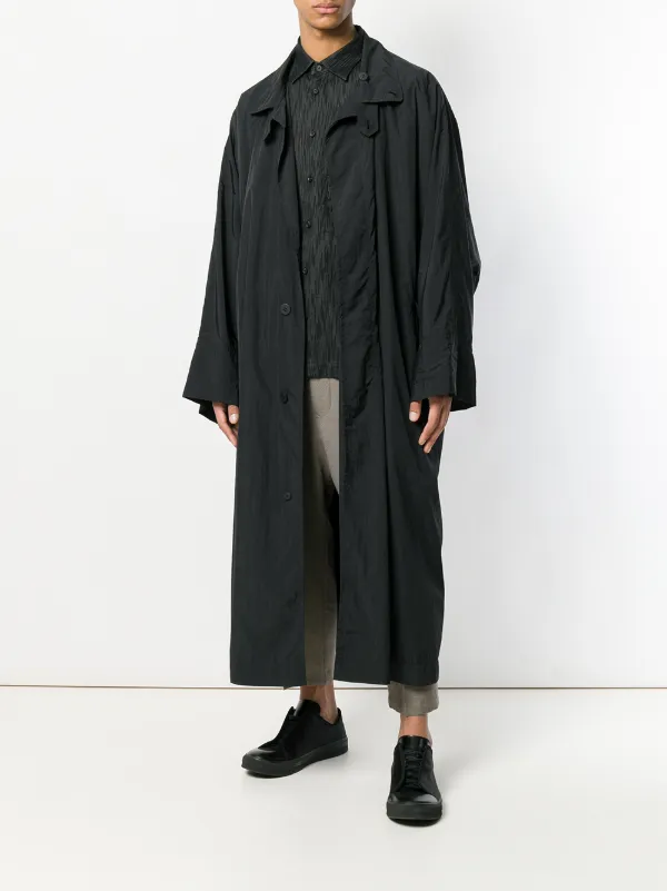 Issey Miyake Men Oversized Trench Coat Farfetch Issey Miyake Men Oversized Trench Coat Farfetch