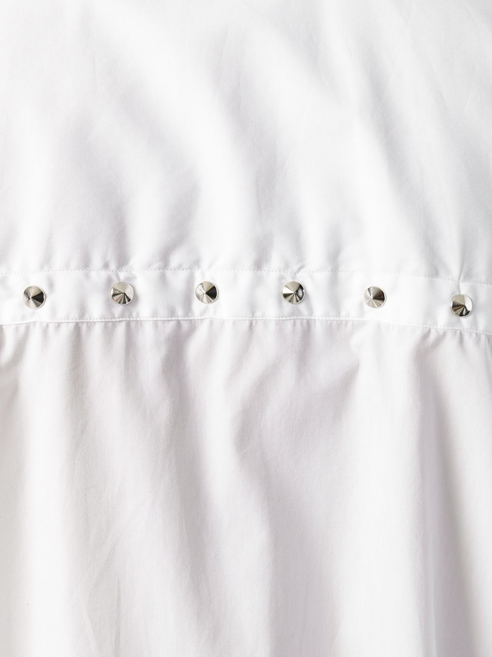 Black Comme Des Garçons stud shoulder shirt Wit