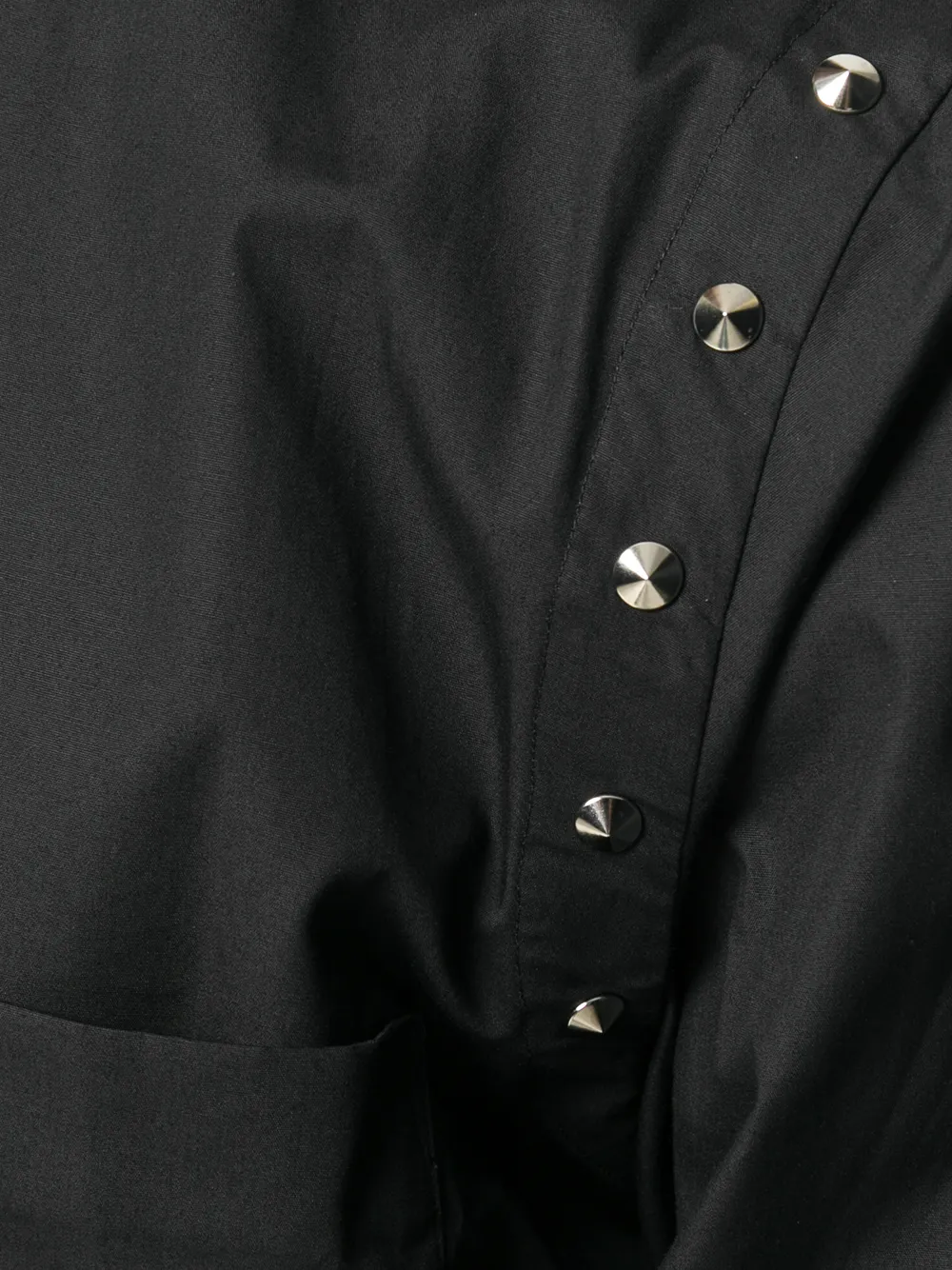 Black Comme Des Garçons stud detail shirt Zwart