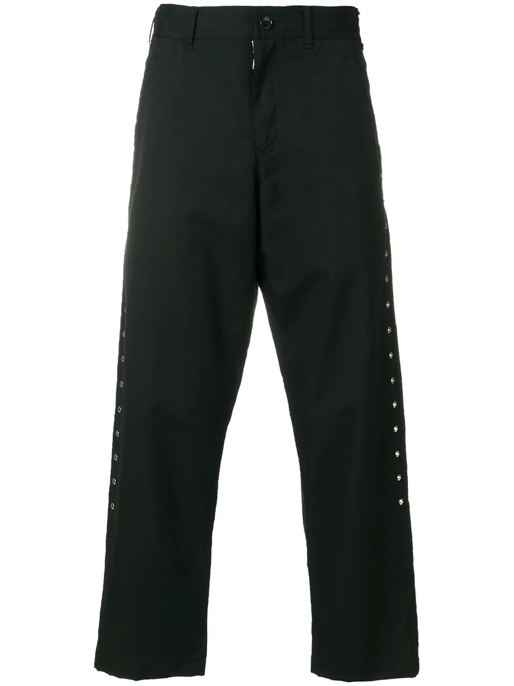 Black Comme Des Garçons studded chinos | Black | Image 1