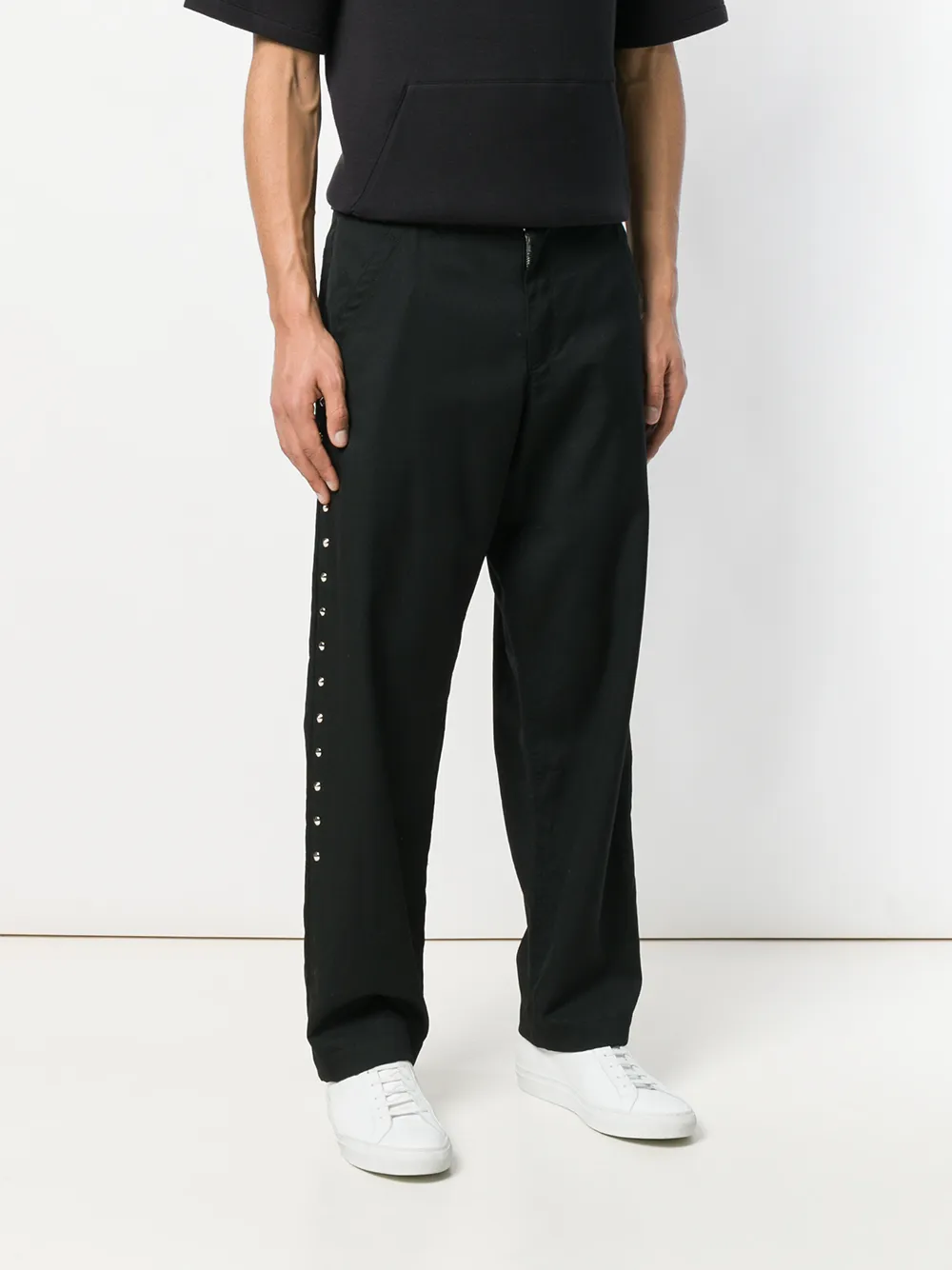 Black Comme Des Garçons studded chinos Zwart