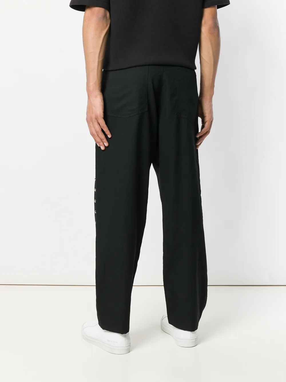 Black Comme Des Garçons studded chinos Zwart