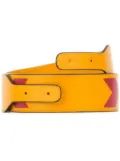 Visone colour-block leather bag strap - Yellow