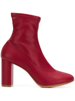 Ankle boot de couro