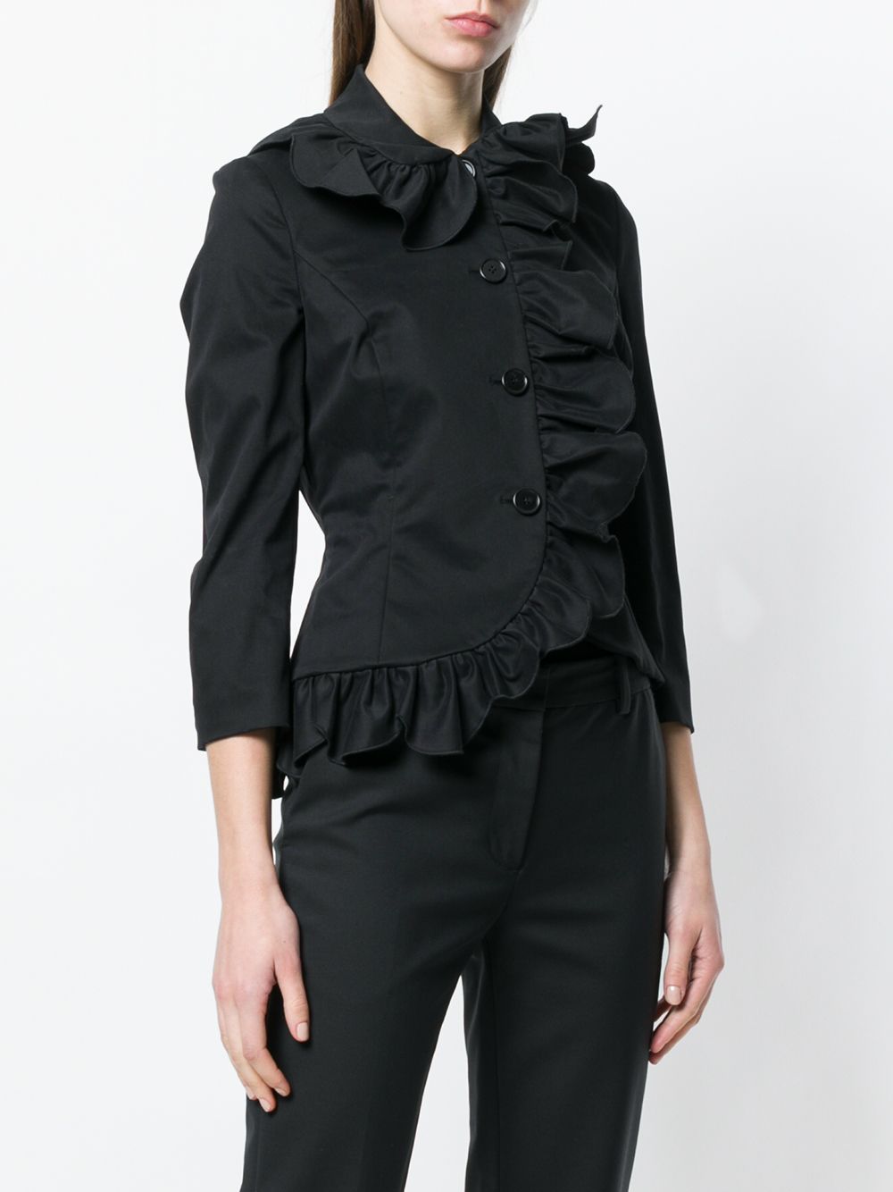 фото Simone Rocha ruffled fitted jacket