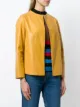 Desa 1972 Lederjacke mit Rundhalsausschnitt