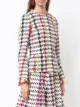 Oscar de la Renta graphic-print tweed jacket