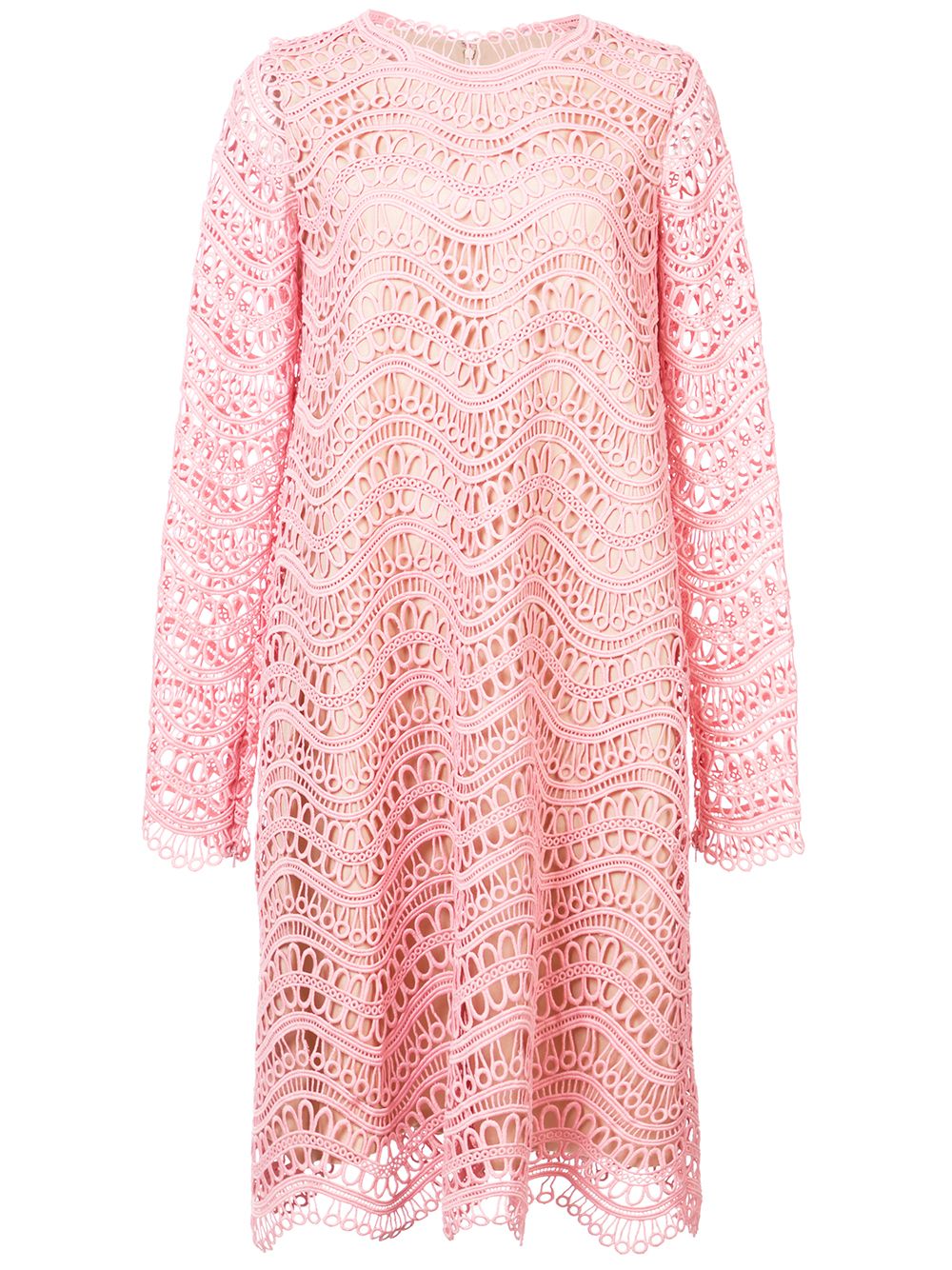 OSCAR DE LA RENTA crochet-knit shift dress,18PNX6212WGLBMO12772794