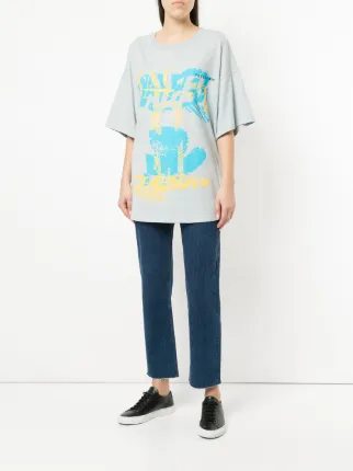 logo print T-shirt展示图