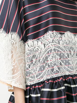 striped lace dress展示图