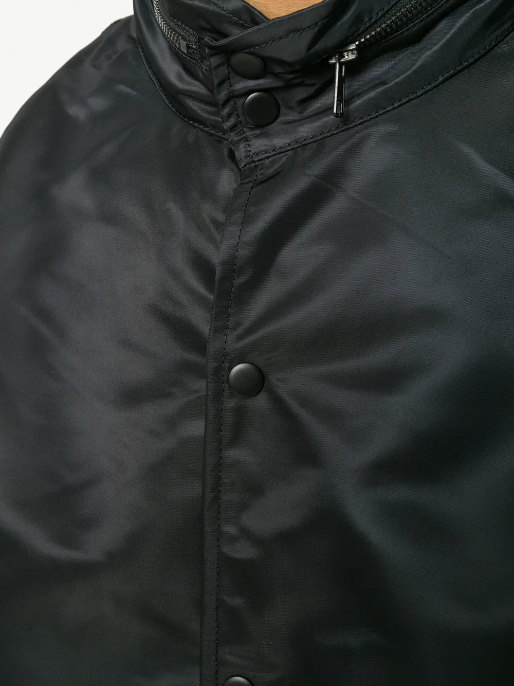 Y-3 boxy satijnen jas Zwart