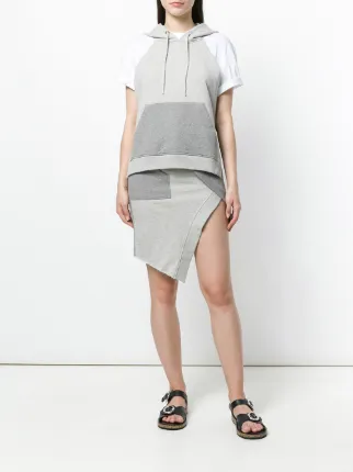 text print sleeveless hoodie展示图