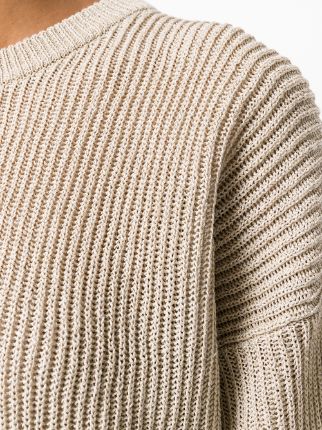 dropped shoulder knit jumper展示图