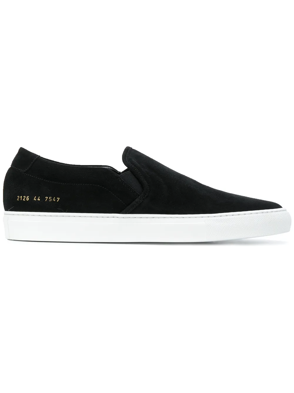 Click to view more detailed imagery on our partner's website Common Projects Slip On Low-top Suede Trainers In Black