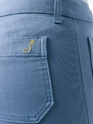 flat pocket flared jeans展示图