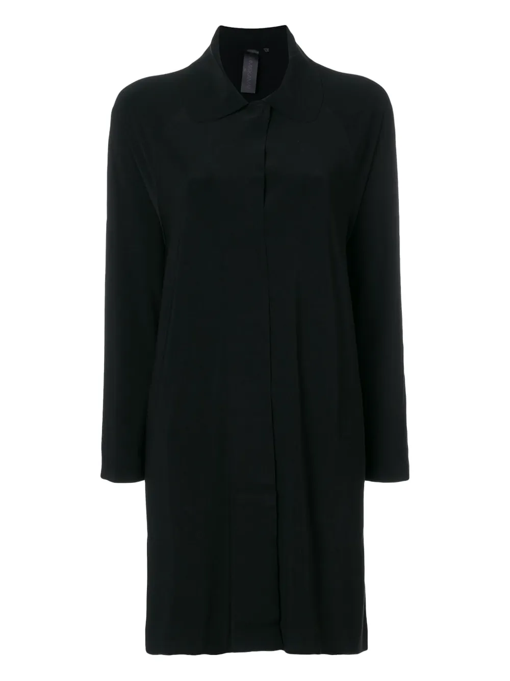 collared long-line cardigan